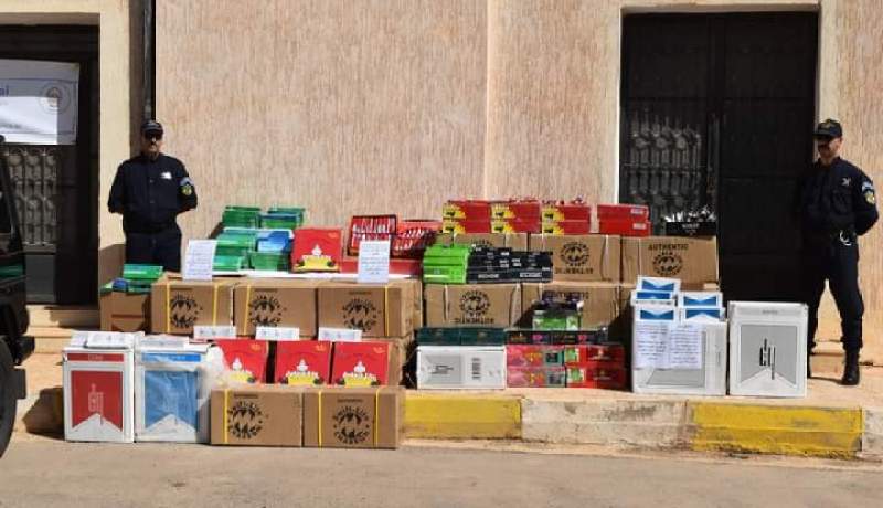 معسكر: حجز كمية معتبرة من التبغ أجنبي الصنع مهربة وموجهة للترويج
