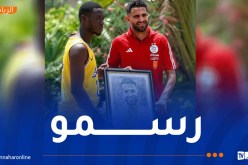 رسام طوغولي يقدم هدية لقائد الخضر رياض محرز