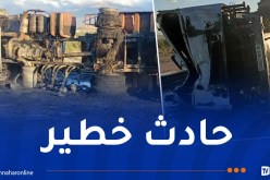 البويرة.. قتيل جراء اصطدام شاحنتين وغلق مؤقت للطريق السريع