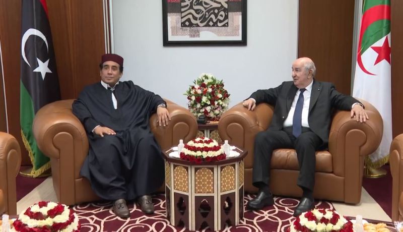 رئيس الجمهورية يجري لقاء على انفراد مع رئيس المجلس الرئاسي الليبي