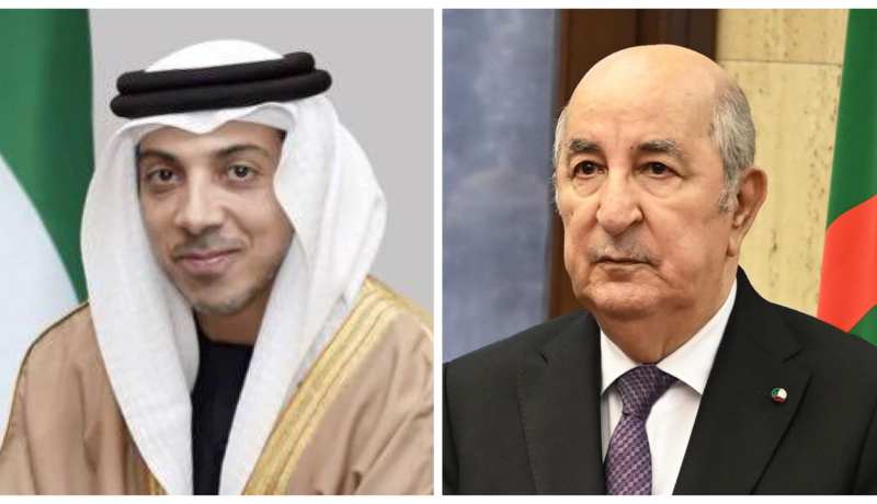 نائب رئيس مجلس الوزراء الإماراتي يهنّئ الرئيس تبون