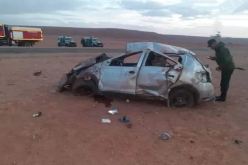 قتيل وجريح في حادث إنقلاب سيارة في تينركوك بتيميمون