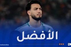 بن سبعيني أفضل لاعبي “الخضر” في تصفيات الـ”كان”