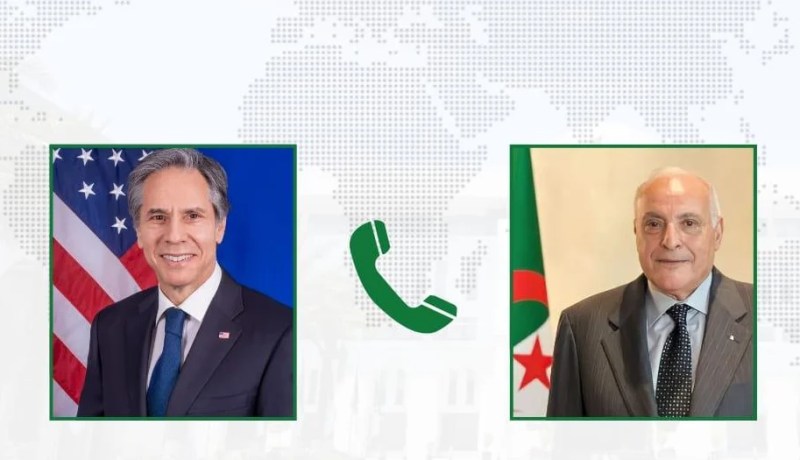 وزير الخارجية يتلقى اتصالا من نظيره الأمريكي