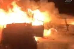 برج بوعريريج.. إصابة 3 أشخاص في حادث مرور واحتراق مركبتين 