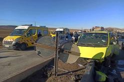 قسنطينة.. 9 جرحى في انحراف سيارة أجرة بالخروب