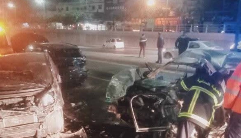 وفاة 3 أشخاص في حادث تصادم 3 سيارات داخل نفق ميلينيوم بوهران