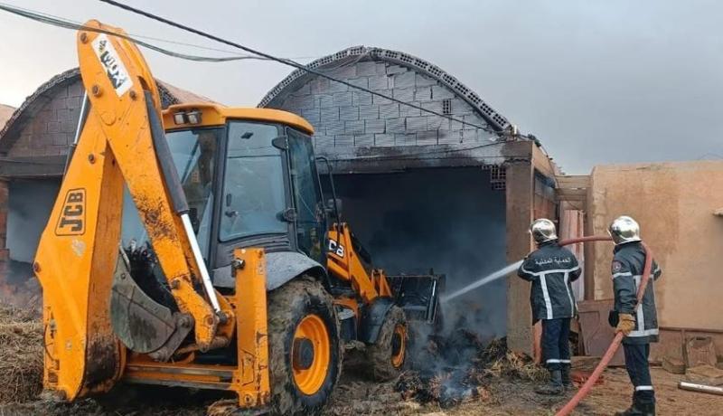 حريق يلتهم 4 مستودعات ويخلّف خسائر مادية بالمسيلة