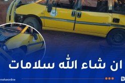 البيض.. 6 جرحى في انحراف وانقلاب سيارة أجرة