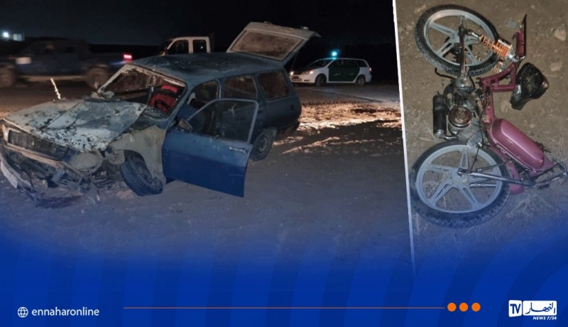 سيدي بلعباس.. قتيل وجريح في اصطدام بين سيارة ودراجة نارية
