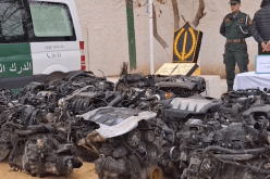 درك تبسة يوقف شخصا ويحجز 20 مُحرك مركبات