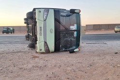 المنيعة: 12 جريحا إثر انقلاب حافلة لنقل المسافرين