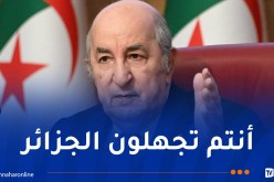 رئيس الجمهورية: الجزائر ليست في حاجة إلا لله وأبنائها