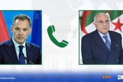 عطاف يتلقى مكالمة هاتفية من نظيره الهولندي