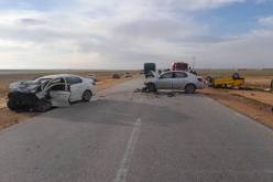 9 ضحايا إثر إصطدام سيارتين بالجلفة