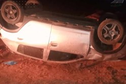 بشار.. 4 جرحى في حادث انقلاب سيارة