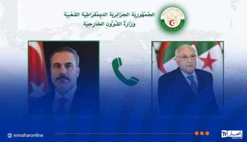 عطاف يتلقى مكالمة هاتفية من نظيره التركي