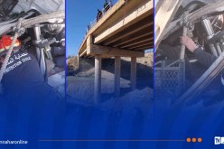 عين تموشنت.. جريحان في حادث انحراف وسقوط سيارة من أعلى الجسر