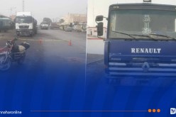 المغير.. وفاة شاب دهسته شاحنة ذات مقطورة