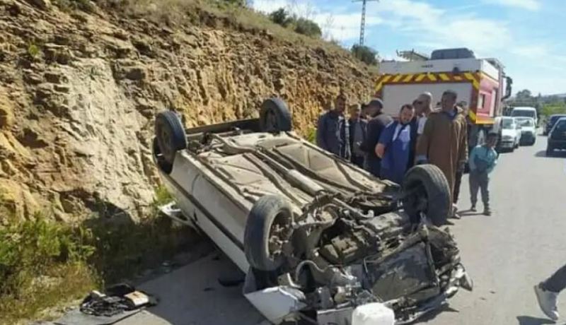 المسيلة: إصابة 7 أشخاص في حادث انقلاب سيارة بحمام الضلعة