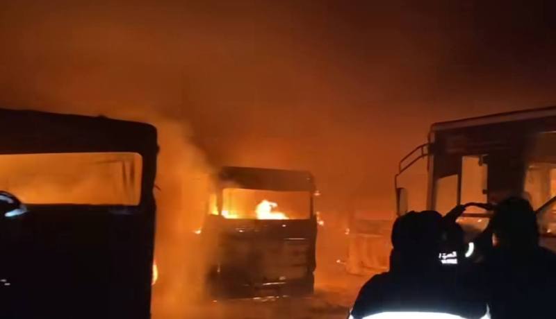 إصابة 3 أشخاص في حريق بحظيرة حافلات “إيتوزا” بسوق أهراس
