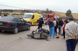الجلفة.. 4 جرحى في حادث اصطدام دراجتين بحاسي بحبح