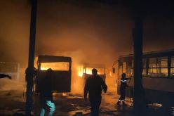 سوق أهراس.. حريق مهول بحظيرة الحافلات التابعة لـ  ETUSA