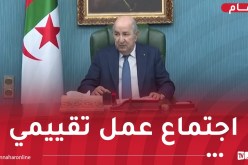 رئيس الجمهورية يترأس اجتماعا تقييميا لحصيلة عمليات التصدير للمواد والمنتجات الجزائرية