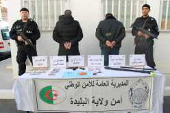 البليدة: تفكيك شبكات إجرامية مختصة في ترويج المخدرات مع حجز أسلحة نارية وبيضاء