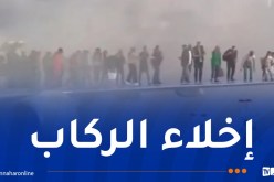 فيديو مُروع.. اشتعال النيران في محرّك طائرة أمريكية