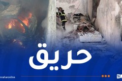 قسنطينة.. إخماد حريق مهول اندلع بمستودع لتوزيع الخضر والفواكه  