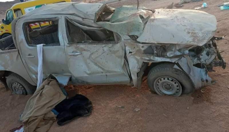 إليزي.. قتيل و3 جرحى في حادث انقلاب سيارة