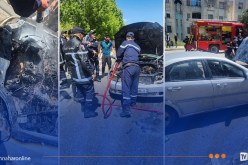 سوق أهراس.. حريق في محرك سيارة أمام مقر شرطة الهجرة 