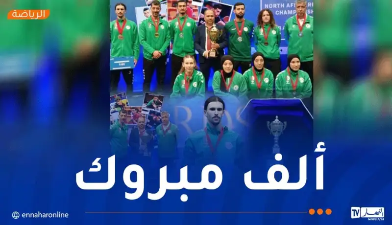 المنتخب الوطني لكرة الطاولة يتألق في بطولة شمال إفريقيا