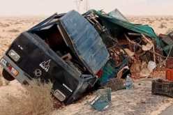 الوادي.. انحراف وانقلاب شاحنة “سوناكوم” بالرقيبة