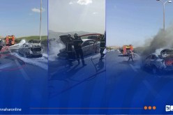 الشلف.. احتراق سيارة بالطريق السيّار في المصالحة