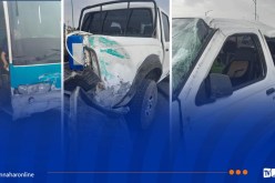 بشـار.. 3 جرحى في اصطدام حافلة لنقل المسافرين بسيارة