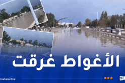 الأمطار الطوفانية تغرق مدينة الأغواط وتعطل الحياة بشكل شبه كامل