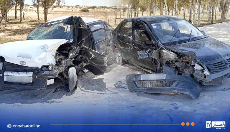 الجلفة.. 3 جرحى في اصطدام بين سيارتين بـ زعفران