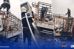 الوادي.. حريق بشاحنة محمّلة بأوراق ومناديل ورقية بـ ڨمار 