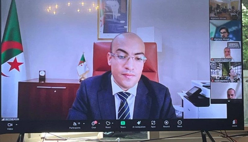 شايب وواضح يشاركان عن بُعد في لقاء نظمته سفارة الجزائر بلاهاي