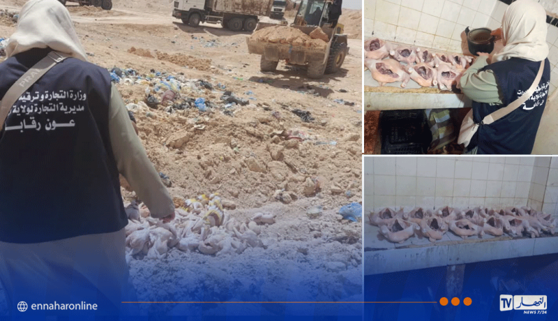 الجلفة: إتلاف 120 كلغ من الدجاج الفاسد داخل مطعم شواء