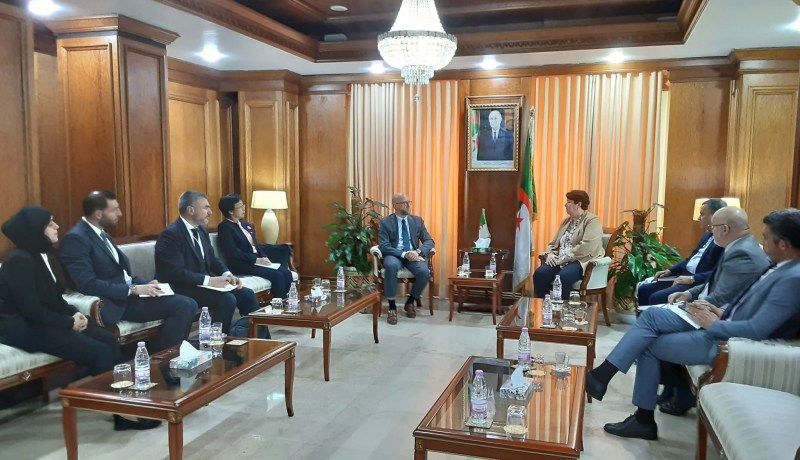 الجزائر تعزز التعاون مع “البنك الآسيوي للاستثمار في البنية التحتية” في مجالات الطاقم والمناجم