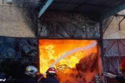 العاصمة.. حريق محل لتخزين الأجهزة الكهرومنزلية بالحميز