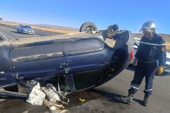 المسيلة .. 4 جرحى في حادث انقلاب سيارة ببوسعادة