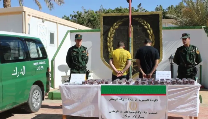 درك أولاد جلال يوقف شخصين ويحجز 14840 قرص “بريغابالين”