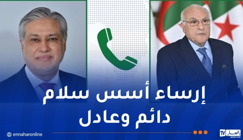 عطاف يتلقى مكالمة هاتفية من نائب رئيس الوزراء الباكستاني