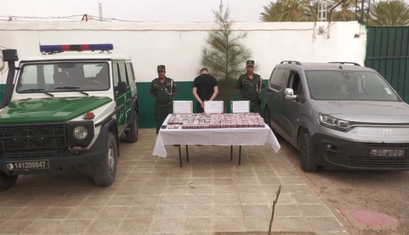 درك المغير يوقف شخصا ويحجز أزيد من 29 ألف مؤثر عقلي