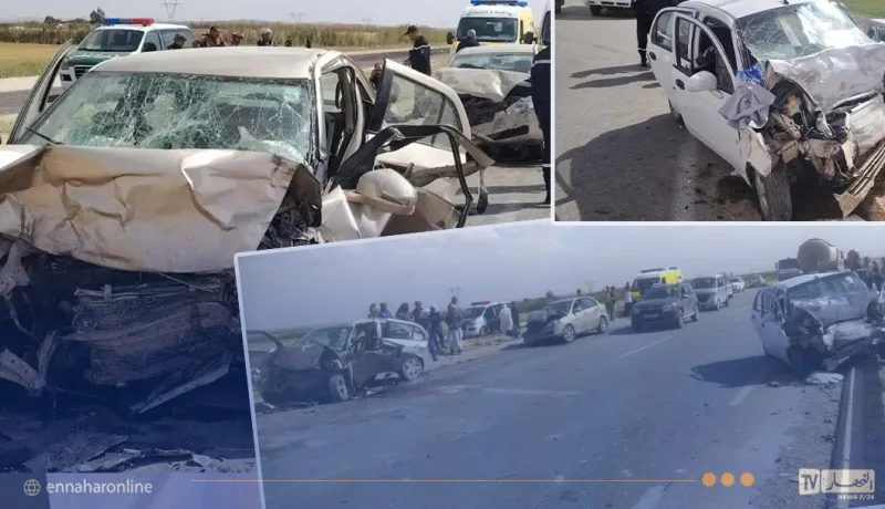 الجلفة.. 4 قتلى و4 جرحى في إصطدام بين 3 سيارات