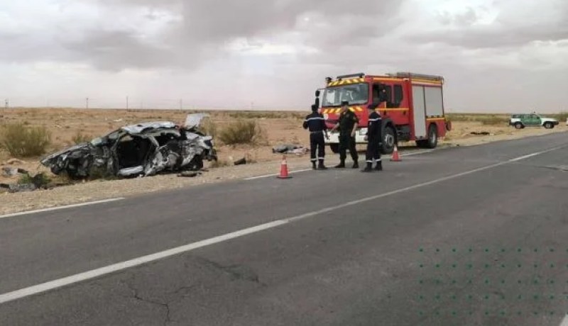 النعامة.. قتيلان وجريحان بعد حادث مرور أليم